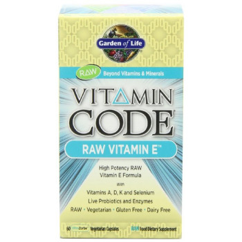  RAW VITAMÍN E ( Vitamínový kód)  60 kapslí